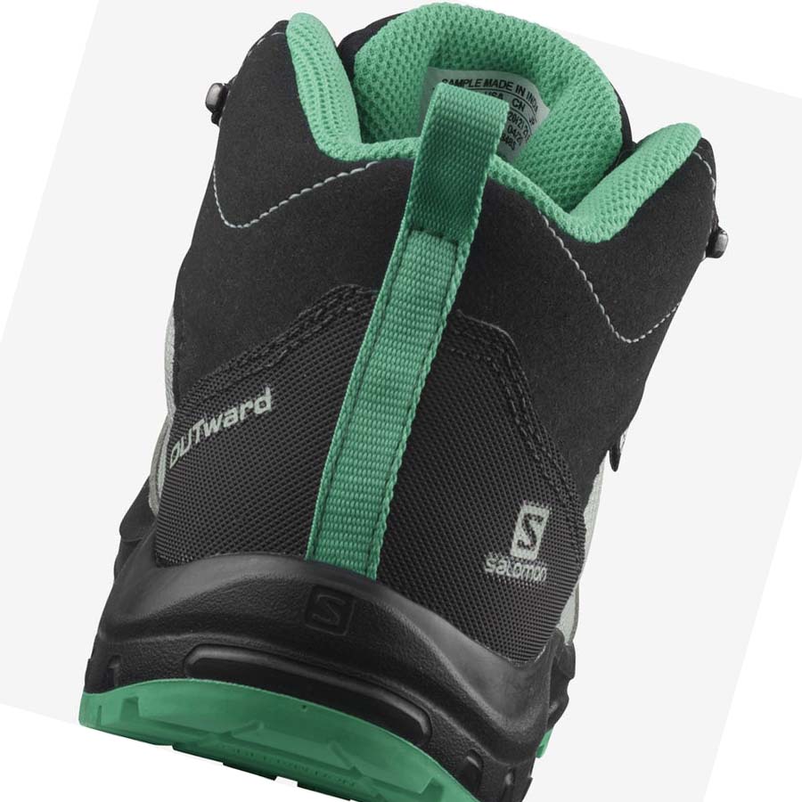 Salomon OUTWARD CLIMASALOMON™ WATERPROOF Túracipő Gyerek Menta | HU 3585CTV